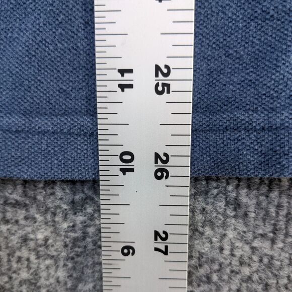 Optima Cotton Wear Men's Pique Colima Polo Shirt Blue Medium Short Sleeve - Picture 11 of 12